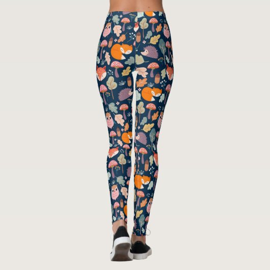 Niedliches Fallmuster Leggings (Rückseite)