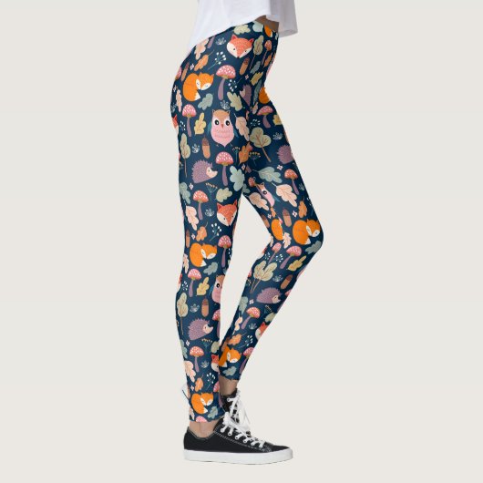 Niedliches Fallmuster Leggings (Rechts)