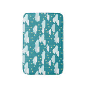 Niedliches Fallstars- und Wolkenmuster Badematte (Vorderseite Vertikal)