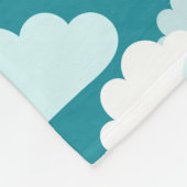 Niedliches Fallstars- und Wolkenmuster Fleecedecke (Ecke)