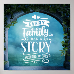 Niedliches Familienangebot Poster