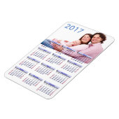 Niedliches Family Pic 2017 Mini Magnet Kalender (Linke Seite)