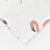 Niedliches Famingos Fleecedecke (Ecke)