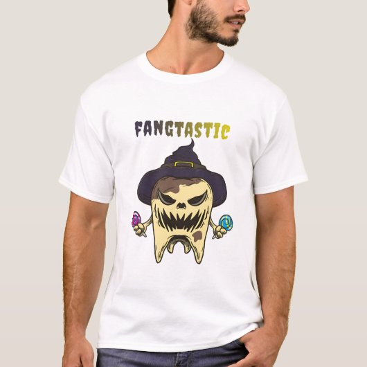 Niedliches Fangtastisches Halloween-T-Shirt T-Shirt (Vorderseite)