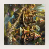 Niedliches Fantasy Gnome Mushroom Mairy Tale Puzzl Puzzle (Horizontal)