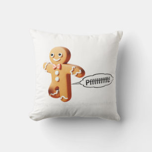 Niedliches Farben Gingerbread Mann Weihnachten Kissen