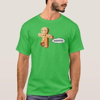 Niedliches Farben Gingerbread Mann Weihnachten T-Shirt