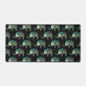 Niedliches, farbenfroh florales Elefantenmuster au Schreibtischunterlage (Vorderseite)