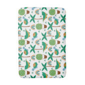 Niedliches, farbenfrohe Schildkrötenmuster Badematte (Vorderseite Vertikal)