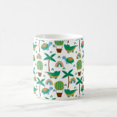 Niedliches, farbenfrohe Schildkrötenmuster Kaffeetasse (Mittel)