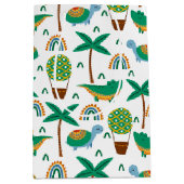 Niedliches, farbenfrohe Schildkrötenmuster Mittlere Geschenktüte (Vorderseite)