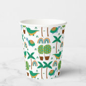 Niedliches, farbenfrohe Schildkrötenmuster Pappbecher (Rechts)