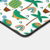 Niedliches, farbenfrohe Schildkrötenmuster Schreibtischunterlage (Ecke)