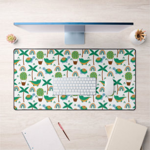 Niedliches, farbenfrohe Schildkrötenmuster Schreibtischunterlage