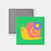 Niedliches, farbenfrohes Kindersnelldesign Magnet (Vorderseite/Rückseite)