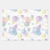 Niedliches, farbiges Bläschenmuster Geschenkpapier Set (Vorderseite 2)