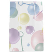 Niedliches, farbiges Bläschenmuster Mittlere Geschenktüte (Rückseite)