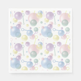 Niedliches, farbiges Bläschenmuster Serviette