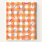 Niedliches farbiges Boxmuster Notizblock (Rückseite)