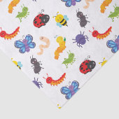 Niedliches, farbiges Bugzettel Seidenpapier (Detail)