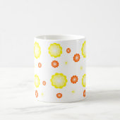Niedliches farbiges Daisy-Blume-Muster Kaffeetasse (Mittel)