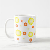 Niedliches farbiges Daisy-Blume-Muster Kaffeetasse (Links)