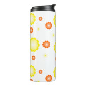 Niedliches farbiges Daisy-Blume-Muster Thermosbecher (Nach links gedreht)