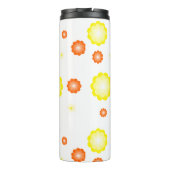 Niedliches farbiges Daisy-Blume-Muster Thermosbecher (Rückseite)