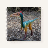 Niedliches farbiges Dinosaurier-Quadrat-Notebook Notizblock (Vorderseite)