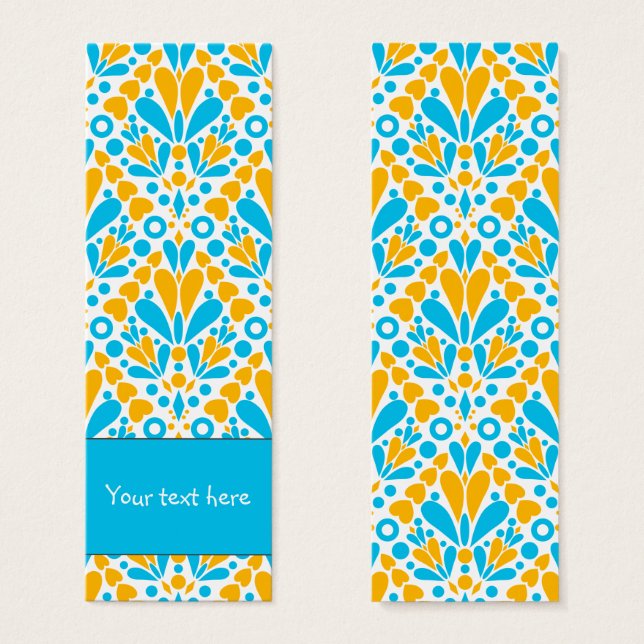 Niedliches farbiges Doodle-Dot-Lesezeichen und Her (Vorne & Hinten)