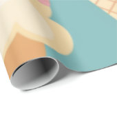 Niedliches, farbiges Eis Geschenkpapier (Rolleneckpunkt)