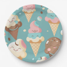 Niedliches, farbiges Eis