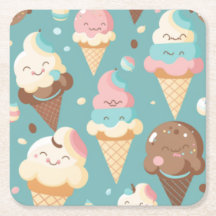 Niedliches, farbiges Eis