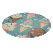 Niedliches, farbiges Eis Schneidebrett (Ecke)