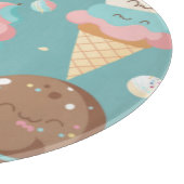 Niedliches, farbiges Eis Schneidebrett (Ecke)