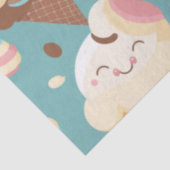 Niedliches, farbiges Eis Seidenpapier (Detail)