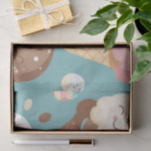 Niedliches, farbiges Eis Seidenpapier (Geschenk)
