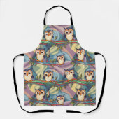 Niedliches, farbiges Eukalyptmuster Schürze (Vorderseite)