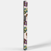 Niedliches, farbiges Eule-Muster - Groß-/Kleinschr Case-Mate iPhone Hülle (Rückseite / Rechts)