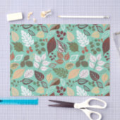 Niedliches, farbiges Fall-Leafmuster 3 Seidenpapier (Handwerk)