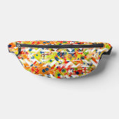 Niedliches, farbiges Federmuster abstrakt Bauchtasche (Ablage )