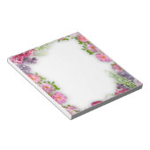 Niedliches farbiges, florales Notepad Notizblock (angewinkelt)
