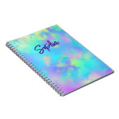 Niedliches farbiges, gürtelarmes Monogramm Notizblock (Rechte Seite)