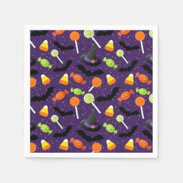 Niedliches farbiges Halloween-Party Serviette