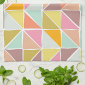 Niedliches, farbiges Handgezeichnetes geometrische Geschirrtuch (Gefaltet)