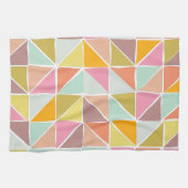 Niedliches, farbiges Handgezeichnetes geometrische Geschirrtuch (Horizontal)