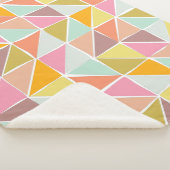 Niedliches, farbiges Handgezeichnetes geometrische Sherpadecke (3/4)