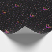 niedliches, farbiges Herz Geschenkpapier (Ecke)