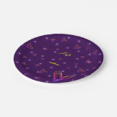 niedliches, farbiges Herz Pappteller (Schrägansicht)