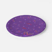 niedliches, farbiges Herz Pappteller (Schrägansicht)